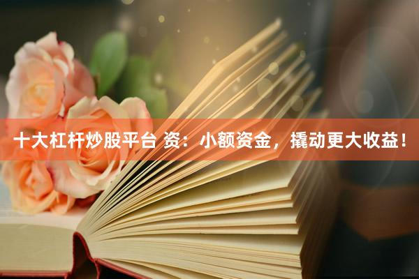 十大杠杆炒股平台 资：小额资金，撬动更大收益！
